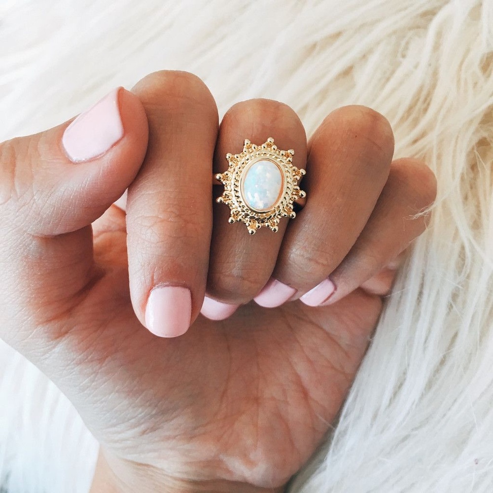 Opal Bindi Ring - image 1